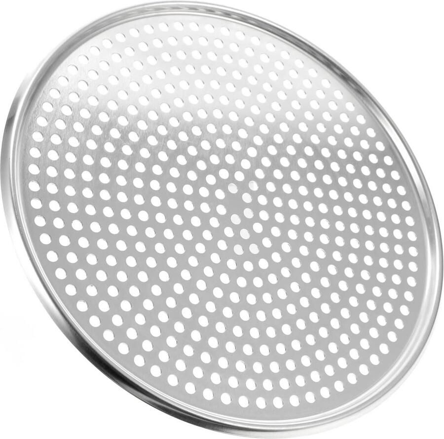 Ronde Perforatie Pizza Bakplaat Non-Stick voor Oven en Koekjes Aluminium