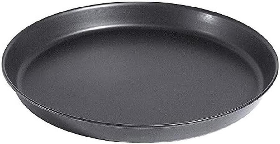 Ronde Pizzabodem Bakplaat 26 cm met Opstaande Rand Blauwstaal