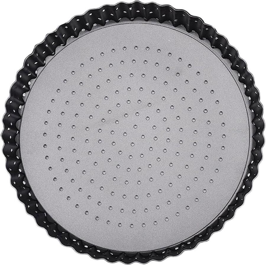 Pizza Bakplaat Oven Plaat Crispy Bodems Geperforeerd Ontwerp 5 inch Zwart