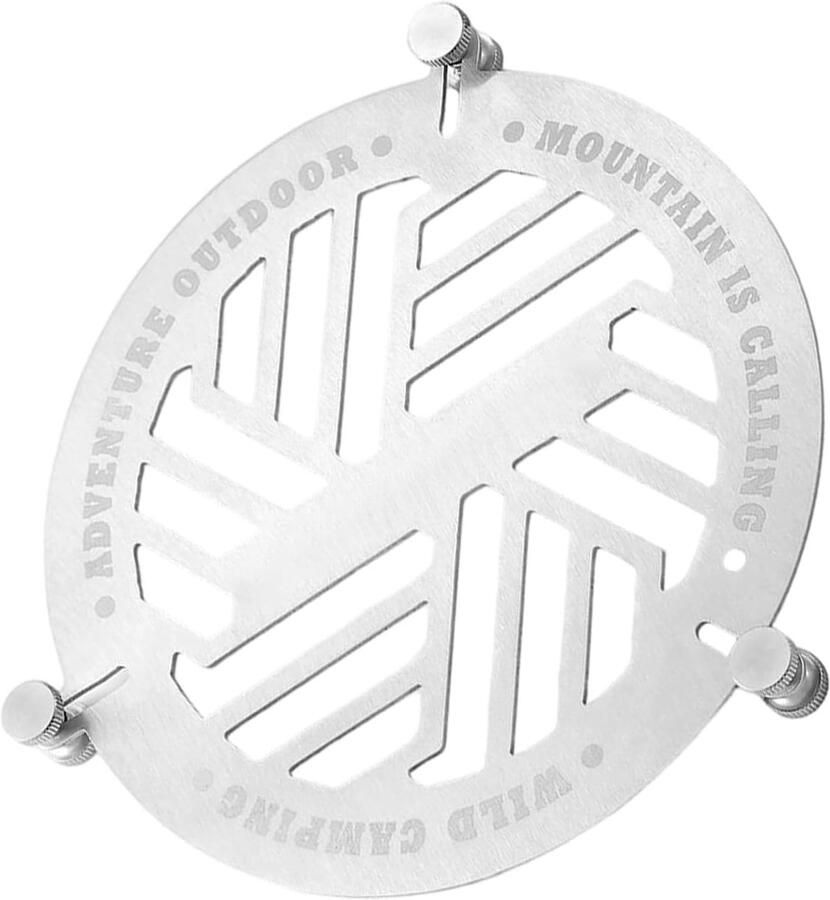 Rond Stoomrek Kookrek Bakstandaard Voedsel Bereiden Hittebestendig Roestvrij Staal 15.5 cm Zilver