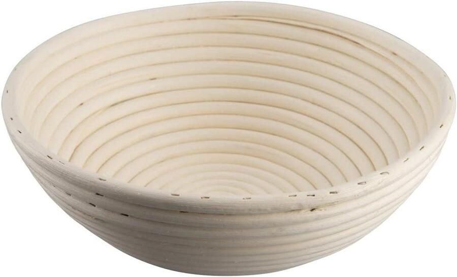 Ronde Rijsmand 27 cm Natuurlijke Rotan Rijsmand voor Luchtig Zelfgemaakt Brood