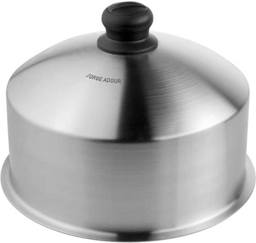 Ronde roestvrijstalen kookbel voor grillplaten Ø28 cm