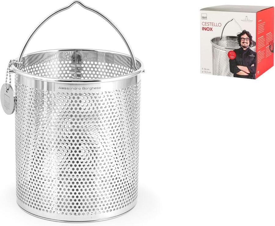 Ronde Roestvrijstalen Kookmand Stomen Koken en Afgieten Hoge Kwaliteit