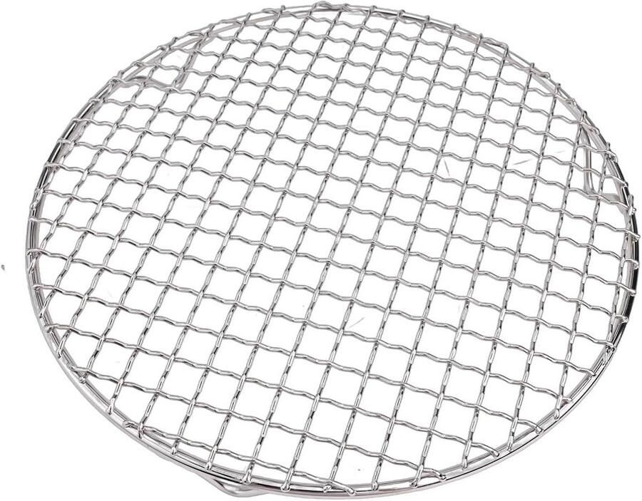 Rond Bakrek Koelrooster Oven Bakken Grillen Drogen Hoogwaardig Roestvrij Staal 24 cm Diameter Zilver