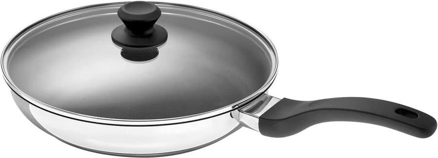 Ronde RVS Casserole (28 cm) met Deksel Geschikt voor Inductie