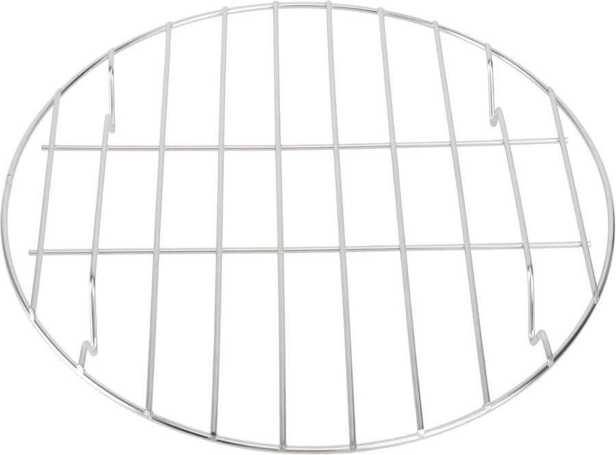 Ronde RVS Grillrooster voor Bakken Koelen en Roosteren Ideaal voor Taarten Koekjes en Grillen 25 cm