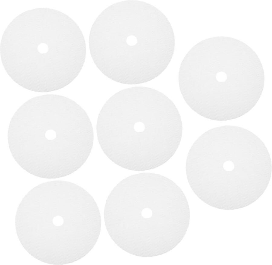 Ronde Silicone Vellen Voedseldroger Matten Voedsel Drogen Herbruikbaar Antiaanbak 8 Stuks Wit