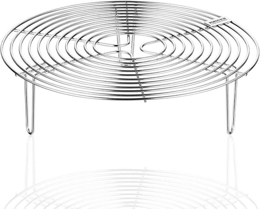 Ronde Stoommand van Roestvrij Staal voor Potten en Pannen 20 x 7 cm