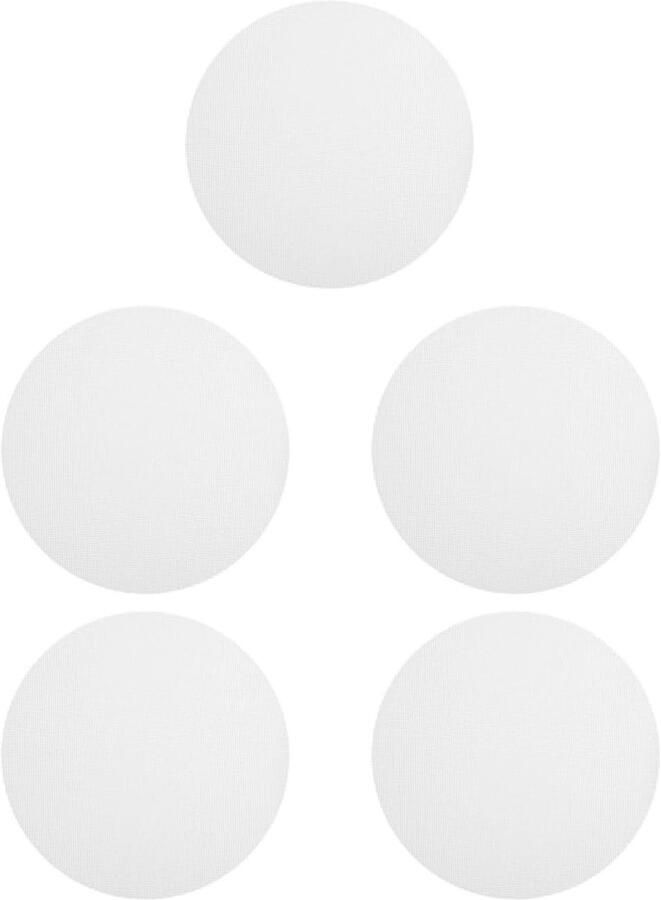 Ronde Stoommatjes Silicone Pads Gerechten Stomen Herbruikbaar Materiaal 5 Stuks Wit