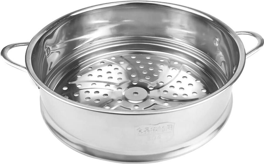 Ronde Stoomrek Inzet Roestvrij Staal 20cm Stoommand voor Pannen en Kookpotten