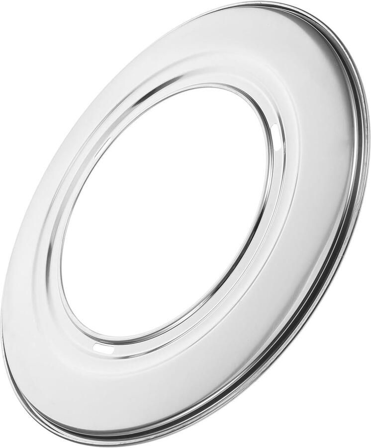 Ronde Stoomring Stoommand Adapter Stomen van Voedsel Met Watertray 28.5 cm Zilver