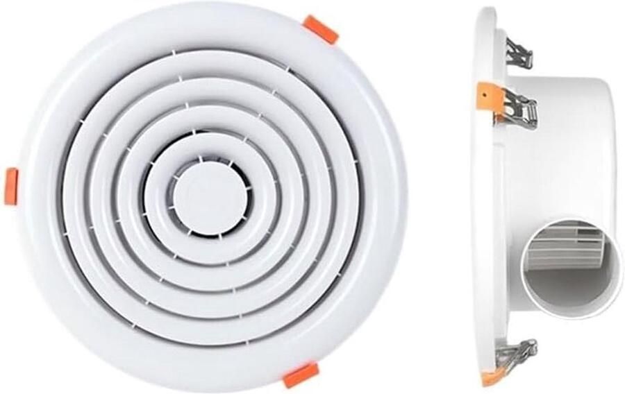 Ronde Ventilator Afzuigkap Plafond Luchtcirculatie Verbeteren Ultradun Verzonken Medium Formaat