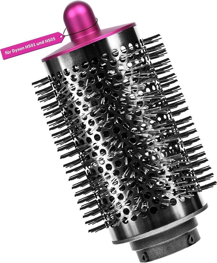 Ronde volumeborstel voor Dyson Airwrap HS01-05 volumeopzetborstel voor slap en plat haar rosé