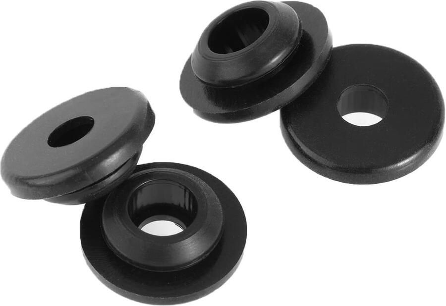Rooster Doorvoertules Kookplaat Onderdelen Kachel Reparatie Duurzaam Rubber Materiaal 4 Stuks Zwart