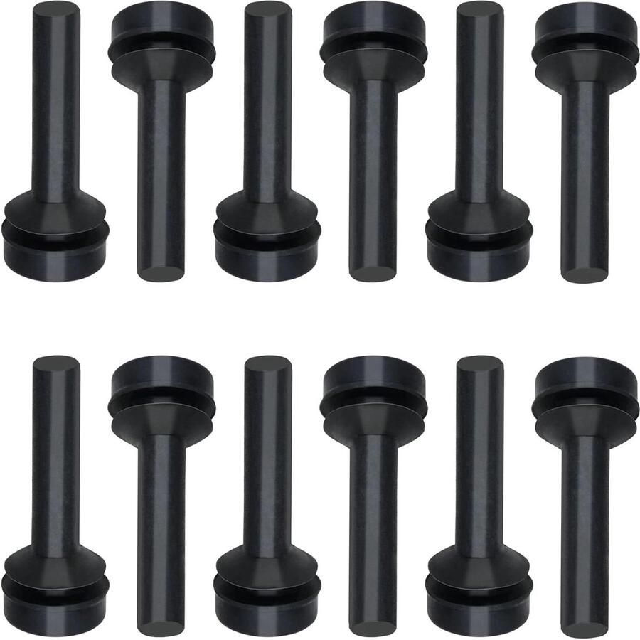 Rooster Rubber Voeten Kookplaat Bumper Pads Kookplaat Beschermen Slijtvast Duurzaam Rubber 12 Stuks Zwart
