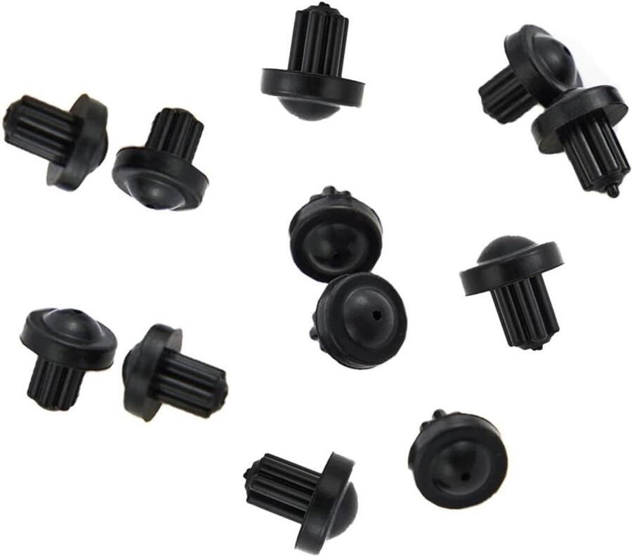 Rooster Rubber Voeten Kookplaat Onderdelen Bescherming Kookplaat Duurzaam Rubber Materiaal 12 Stuks Zwart