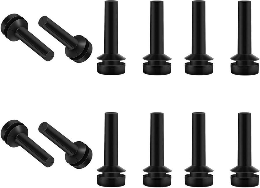 Rooster Rubber Voetjes Kookplaat Bumper Kookplaat Reparatie Duurzaam Rubber Materiaal 12 Stuks Zwart