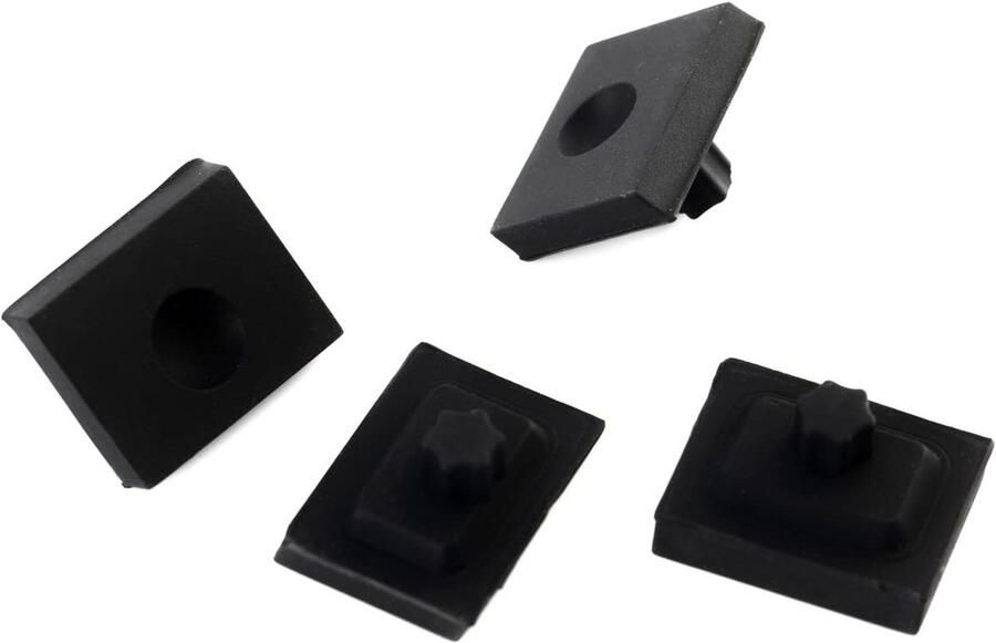 Rooster Rubberen Voeten Kookplaat Beschermers Kookplaat Beschermen Hittebestendig Rubber 4 Stuks Zwart