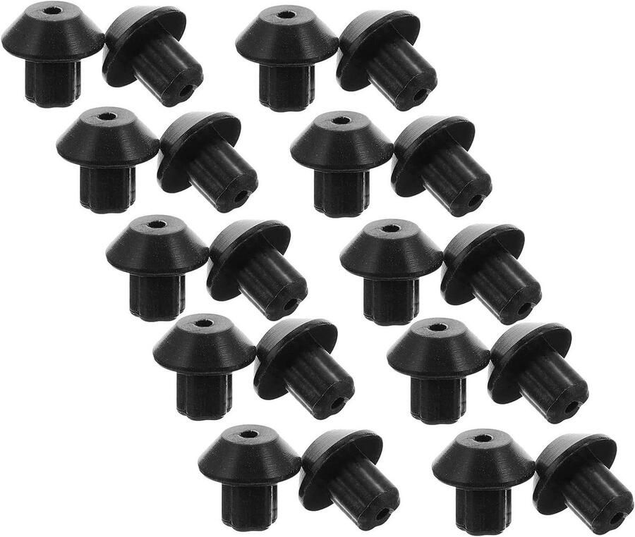 Rubberen Pootjes Rooster Voetjes Kookplaat Beschermen Hittebestendig Rubber 48 Stuks Zwart