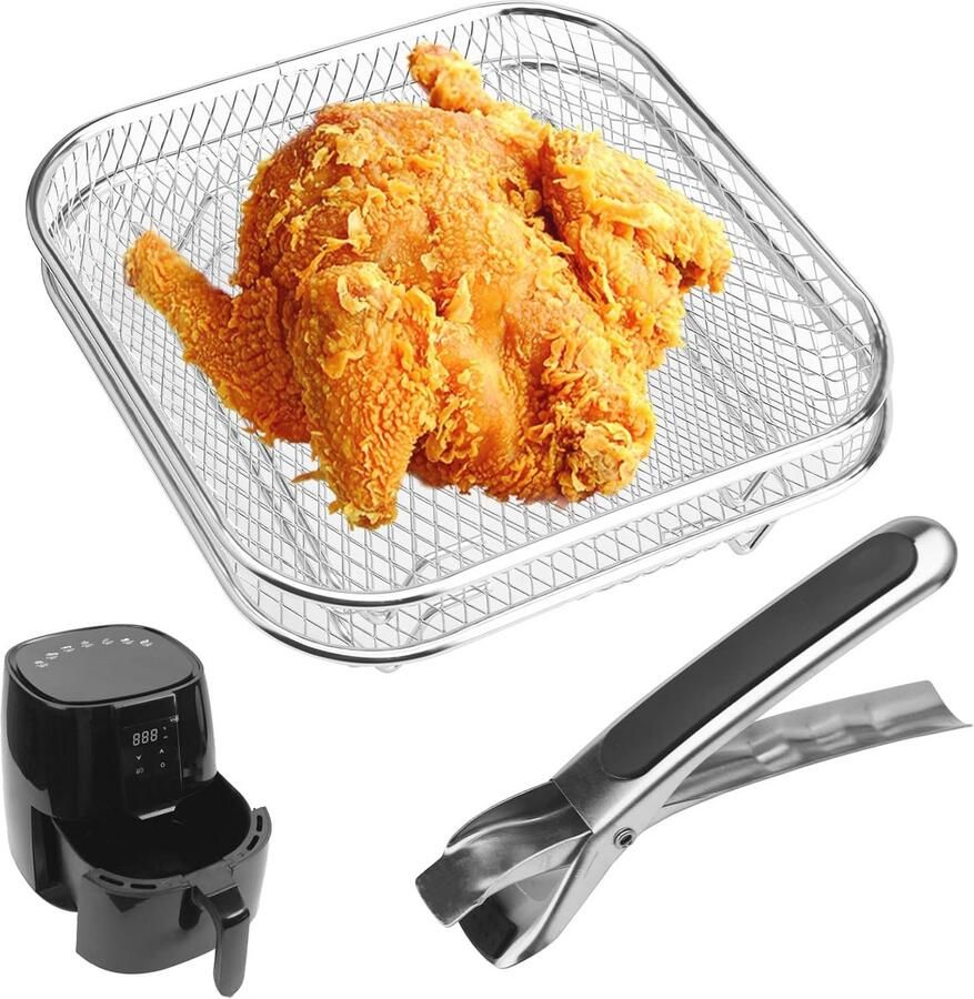 Rooster voor heteluchtfriteuse Stapelbaar Accessoire voor Efficiënt Koken