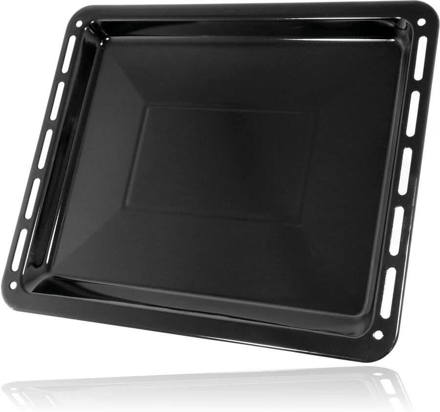 Roosteren Pan Bakplaat Oven Gebruik Glasachtig Emaille 455 x 370 mm Zwart