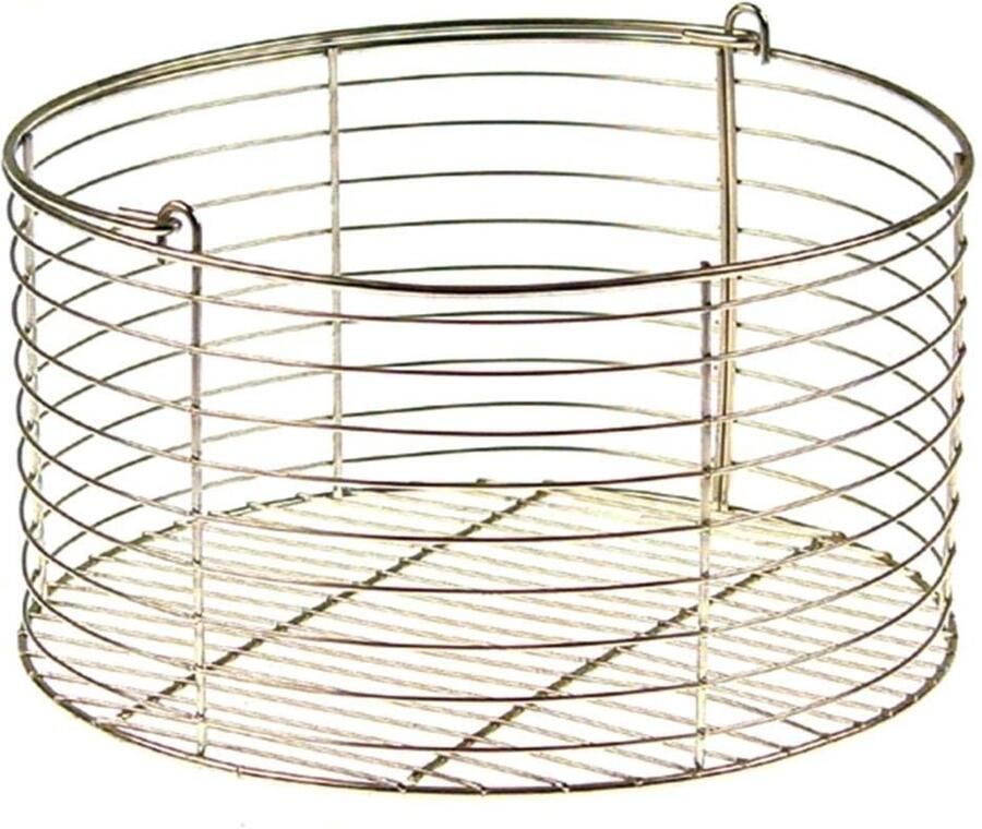 Roostermand Grillmand Hotdog Grillen RVS Materiaal 180x95 mm Zilver