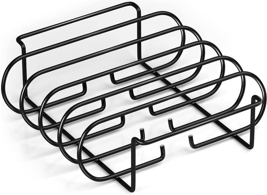 Roosterrek Grill Houder Verticale Bereiding Roestvrij Staal 33 x 28 x 10 cm