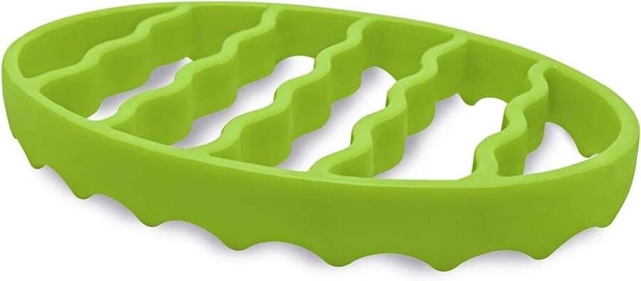 Roosterrek Ovenrek siliconen Gelijkmatig koken Hittebestendig 7x8x1 inch Groen