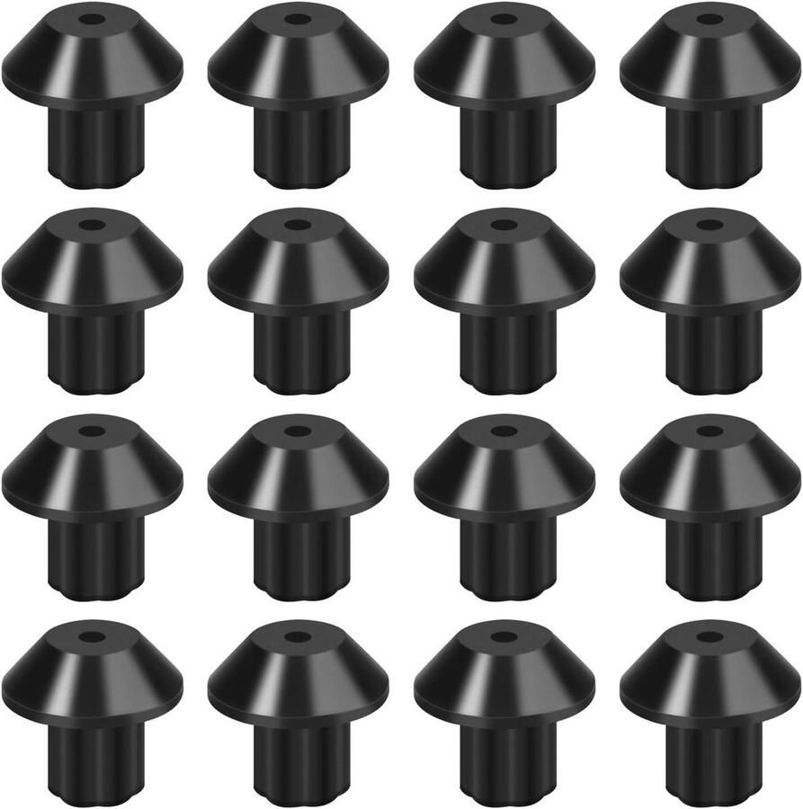 Roostervoeten Rubber Kookplaat Voetjes Bescherming Kookplaat Hittebestendig Materiaal 16 Stuks Zwart