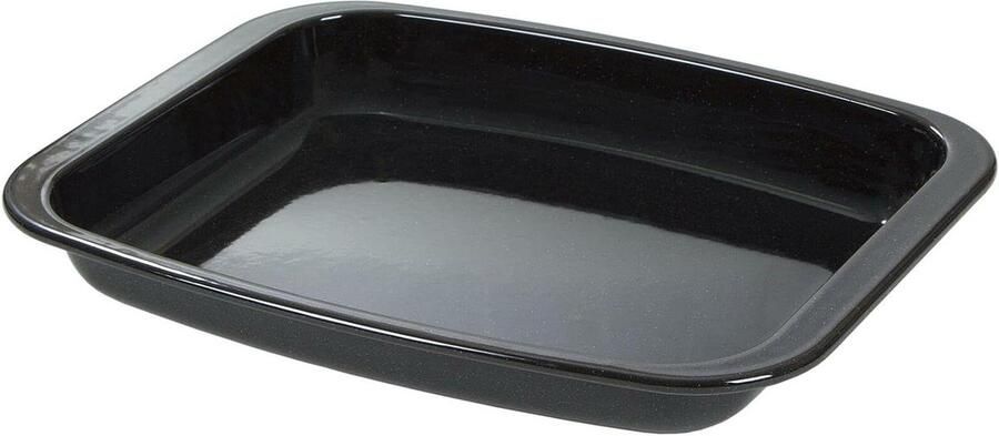 Roostervorm Bakvorm Vierkant Oven Gebruik Emaille Coating 32 cm Grafiet