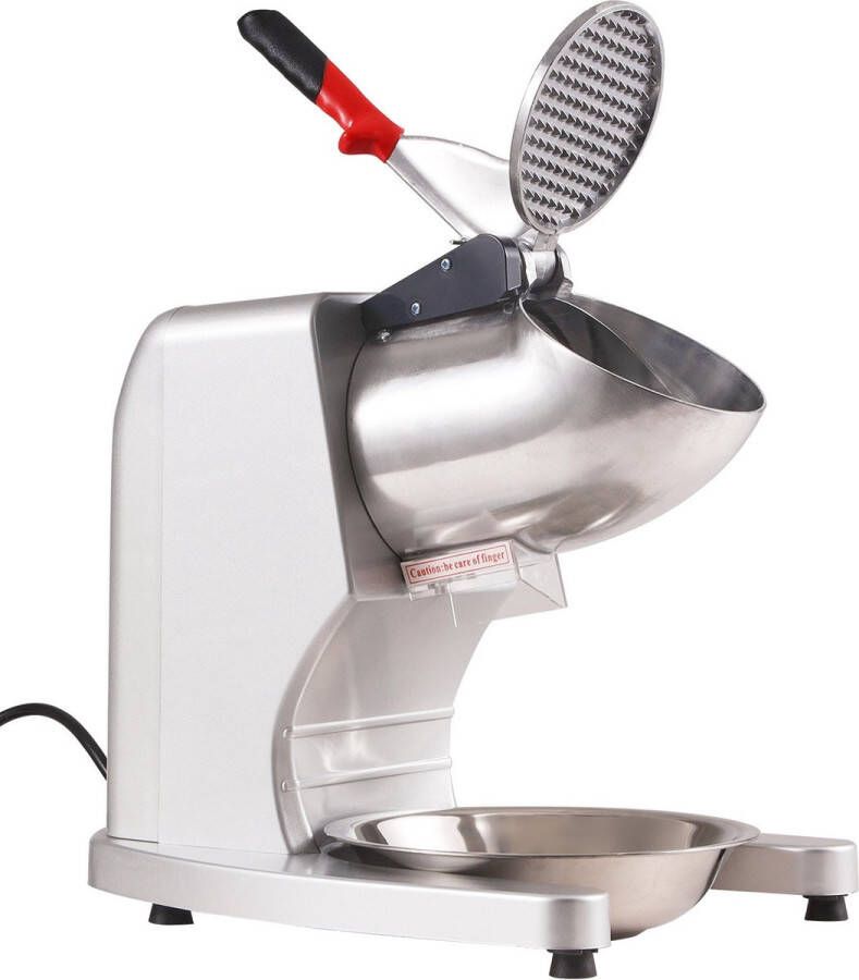 Roroa Ijsblokjesmachine Crushed Ice Crusher Crushed Ice Machine Elektrisch Zilver