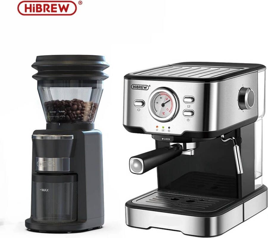 Roroa Koffiezetapparaat Inclusief Koffiemolen Koffiezetapparaat Bonen Koffiezetmachines 34 Versnellingen