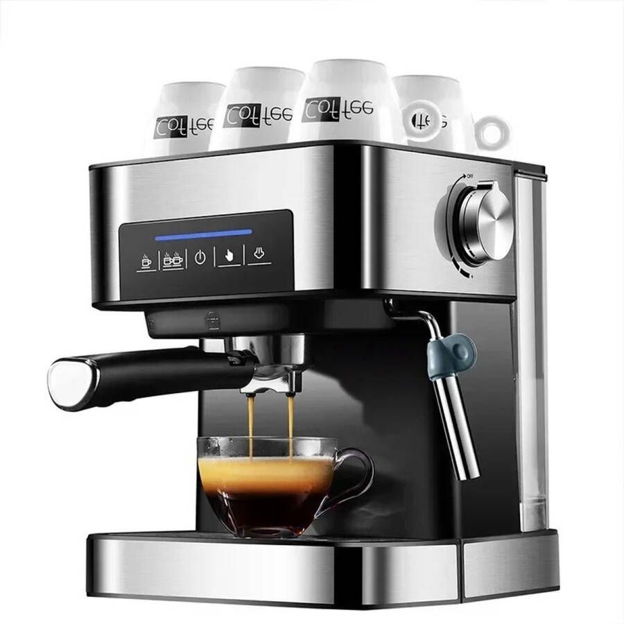 Roroa Volautomatische Espressomachine Koffie Espressomachine Melkopschuimer inbegrepen 20 bar