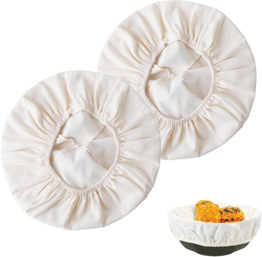 Rotan Gistingsmand Brood Mand Zuurdesem Deeg Laten Rijzen Beschermt Tegen Ongedierte 15-40 cm Diameter Wit