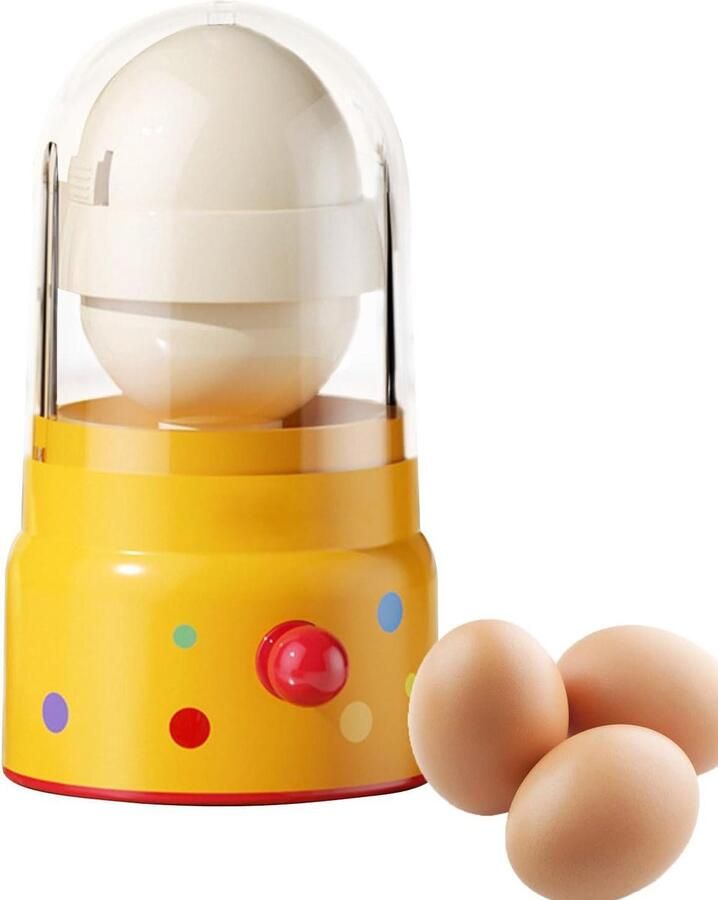 Roterende Eiermixer Gouden Ei Maker Thuis Koken Familieontwerp 9x9x9 cm Geel