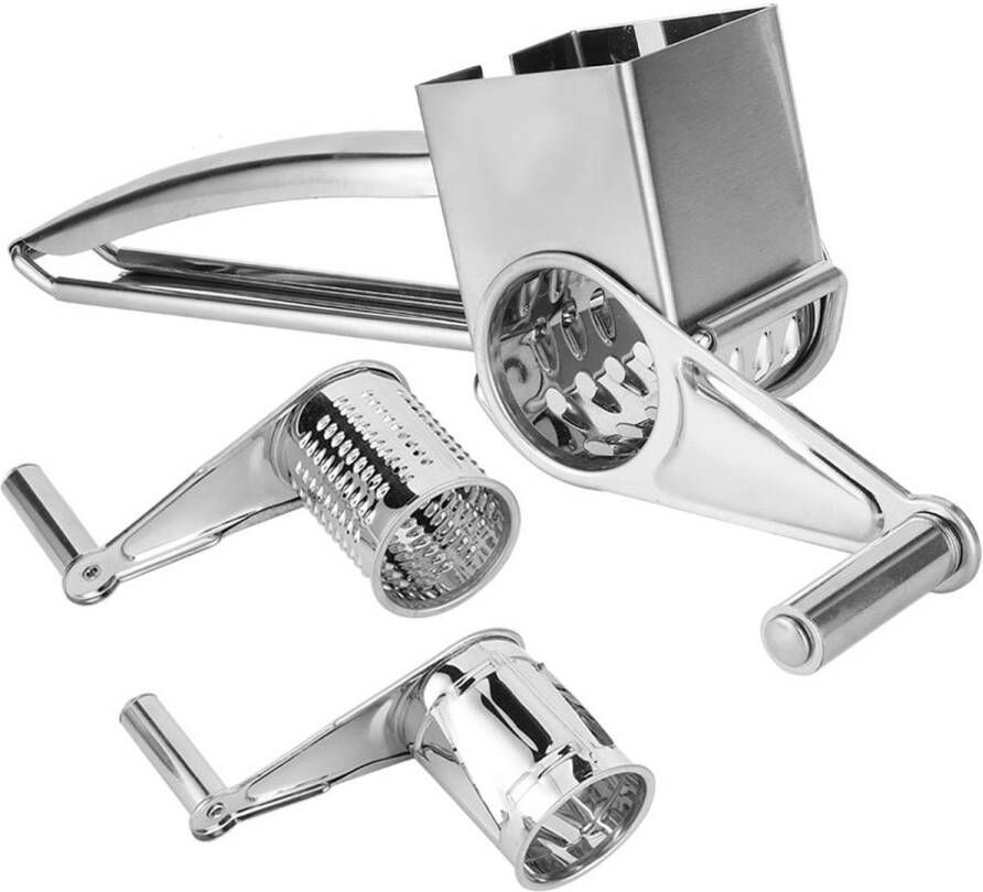 Roterende Kaasrasp Roestvrijstalen Groentesnijder Multi-purpose Handmatige Roterende Trommelraster Snijmachine Kaassnijmachine Shredder Snijmachine