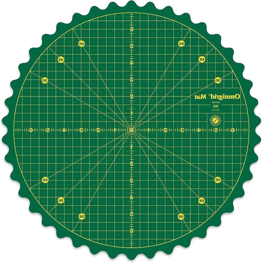 Roterende Matsnijder Draaischijf Snijmat Precisie Snijwerk Antislip Zuigvoet 35.6 cm Groen