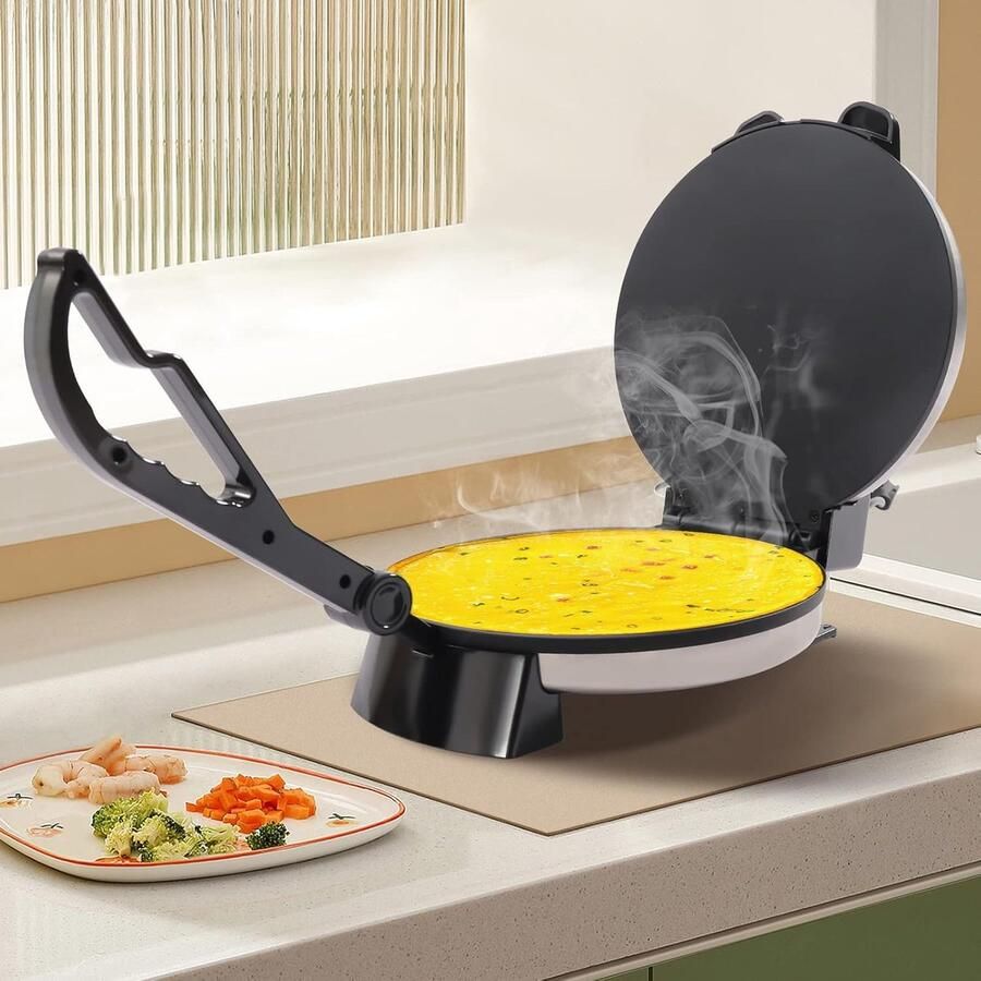 Roti Maker Chapati Tortilla Pers Thuis Gerechten Maken Dubbelzijdig Verwarmend 35 x 28.5 x 19 cm