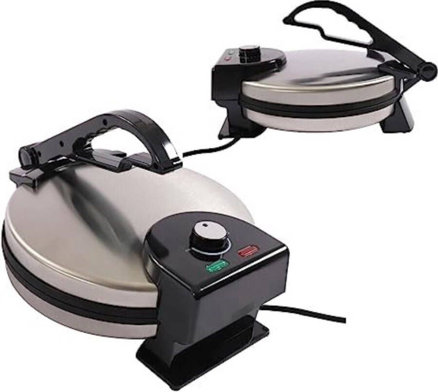 Roti Maker Roti Maker Elektrice Roti Pan 1800W Zilver