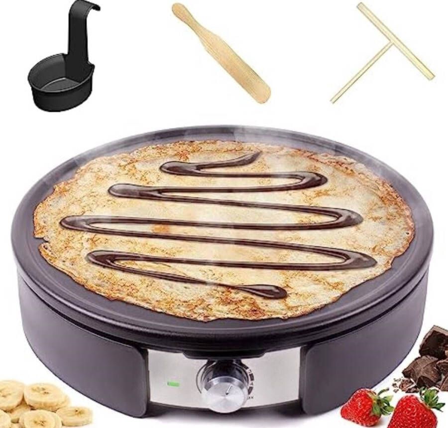 Roti Maker Roti Maker Elektrice Roti Pan 37cm 1500W Bruin