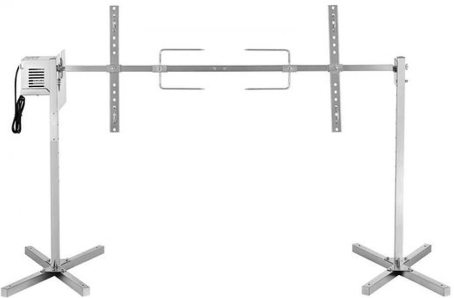 Rotisserie Grill 38 W 1321 mm Lengte Roestvrij Staal Elektrische Draaigrill Voor Buiten Barbecueën