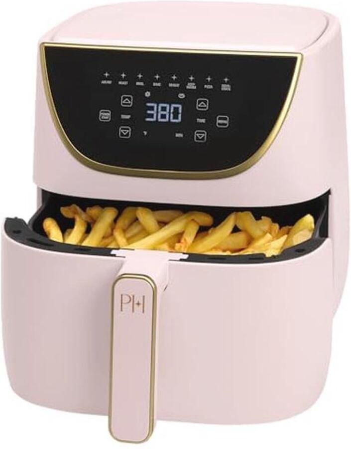 Roze Airfryer voor Gezond Koken met Digitale Touchscreen