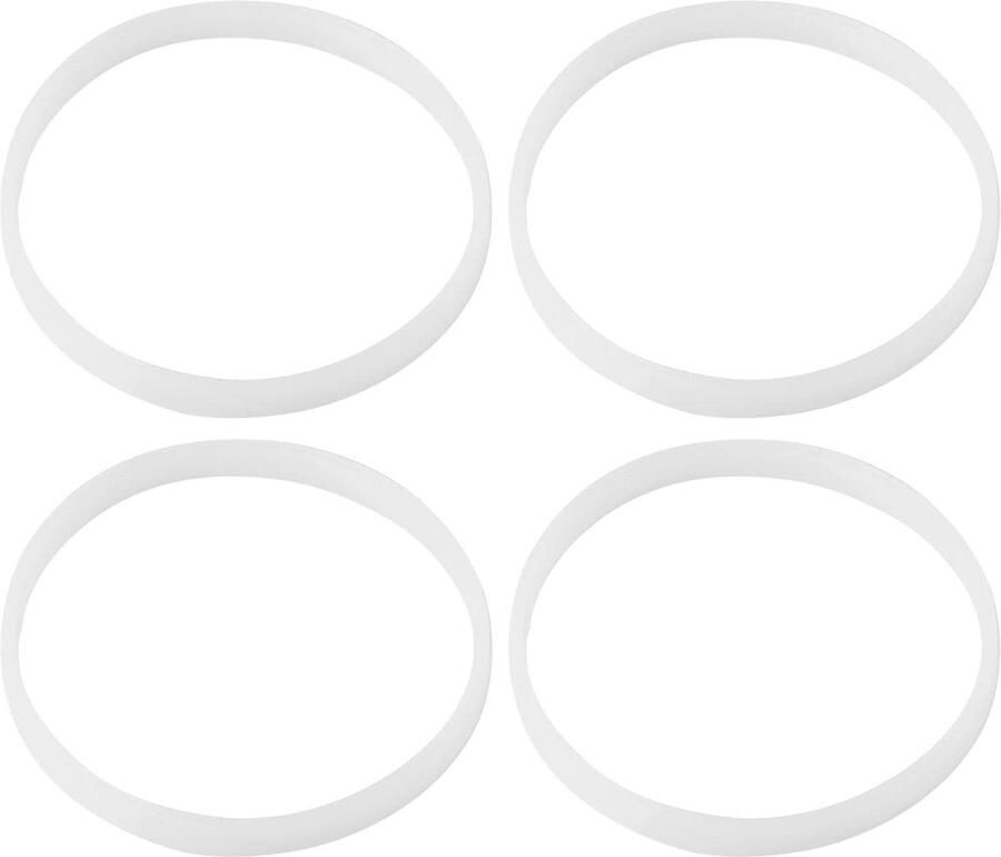 Rubberen afdichtring voor Juicer Blender wit 10 cm diameter Pack van 4 vervangende O-ring
