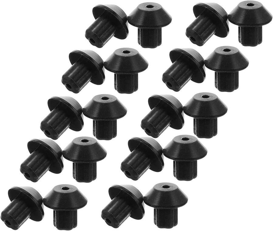 Rubberen Fornuis Voetjes Roosteronderdelen Vervanging Keukenonderhoud Duurzaam Rubber Materiaal 48 Stuks Zwart