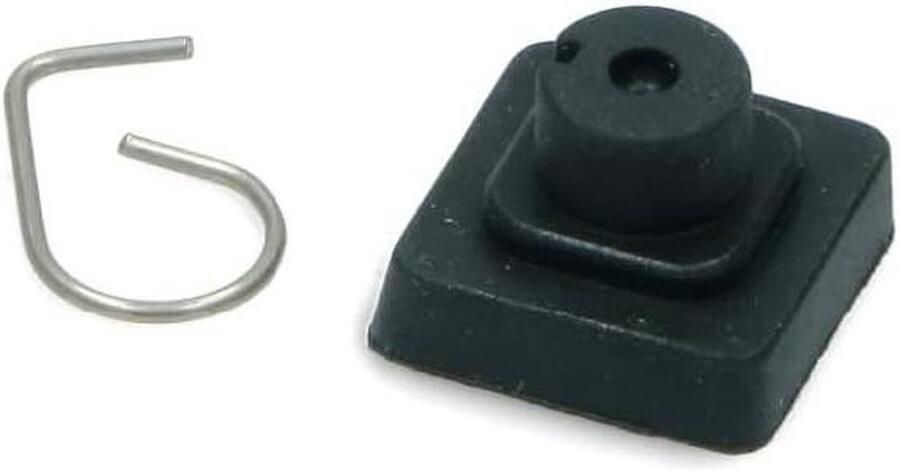 Rubberen Grillplaat Lip Reserve Rubber Kookplaat Beschermen Krasbestendig Ontwerp 15 mm x 15 mm Zwart