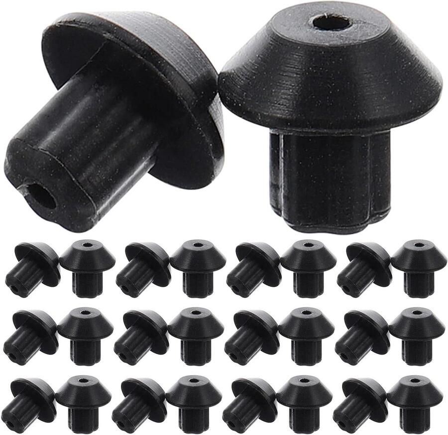 Rubberen Pootjes Antislip Pads Kookplaat Stabiliseren Hittebestendig Rubber 40 Stuks Zwart