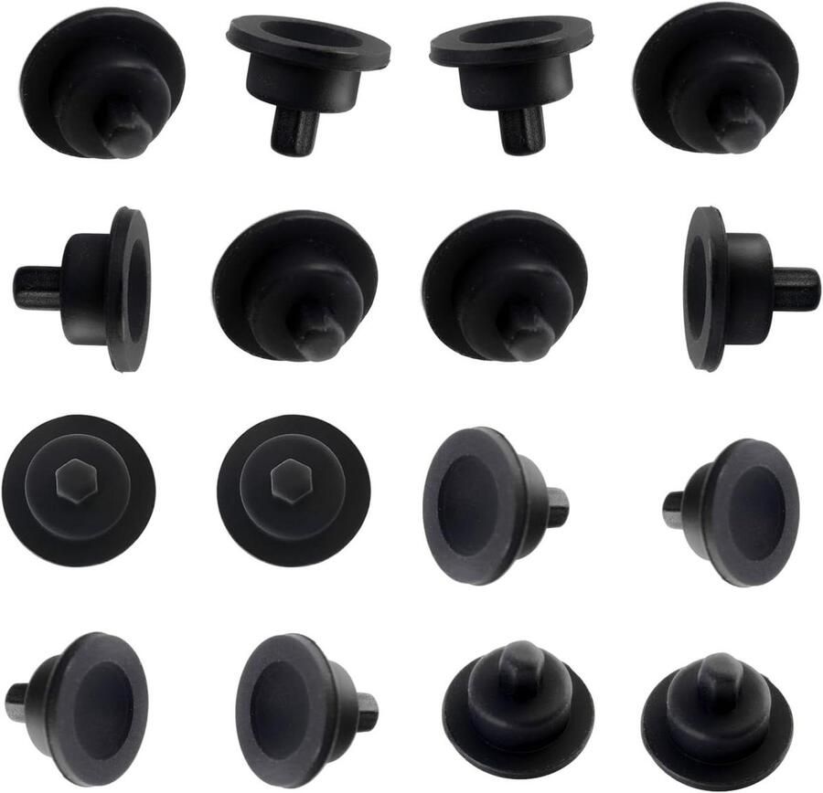 Rubberen Pootjes Grate Feet Kookplaat Beschermen Hittebestendig Rubber 4 Stuks Zwart