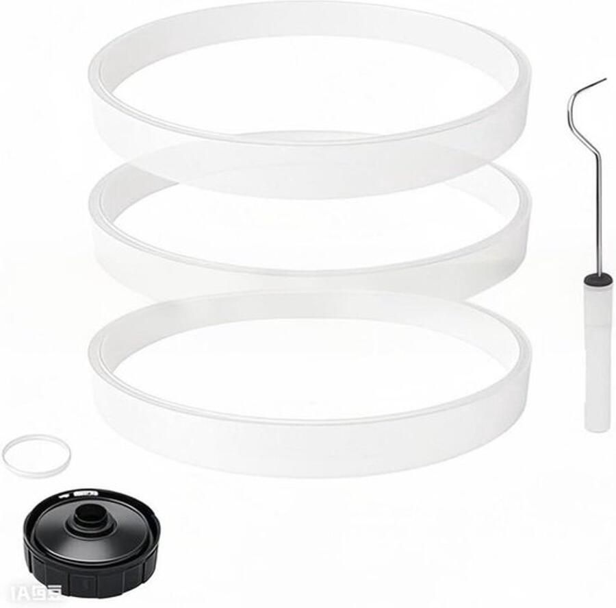 Rubberen Ring Vervangende Afdichting Blender Vervanging Witte O-Ring 3-Pack Geschikt voor Blenders Wit Model Bl480 Bl681a Bl682 Bl640 Bl641 Bl642 Bl642w Bl642z Bl680 Bl680a Diameter 3 9 Inch