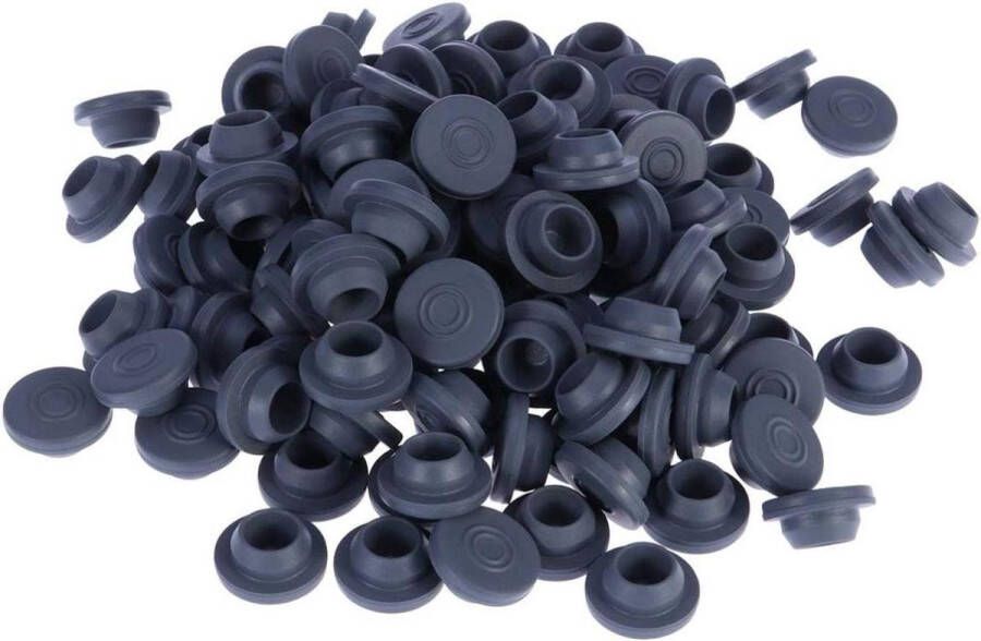 Rubberen stops 100 stuks voor buizen inmaakglas deksel 32 mm carrosseriestops doorganghulzen injectiepoorten afdichting stoomsterilisatie zelfhealing