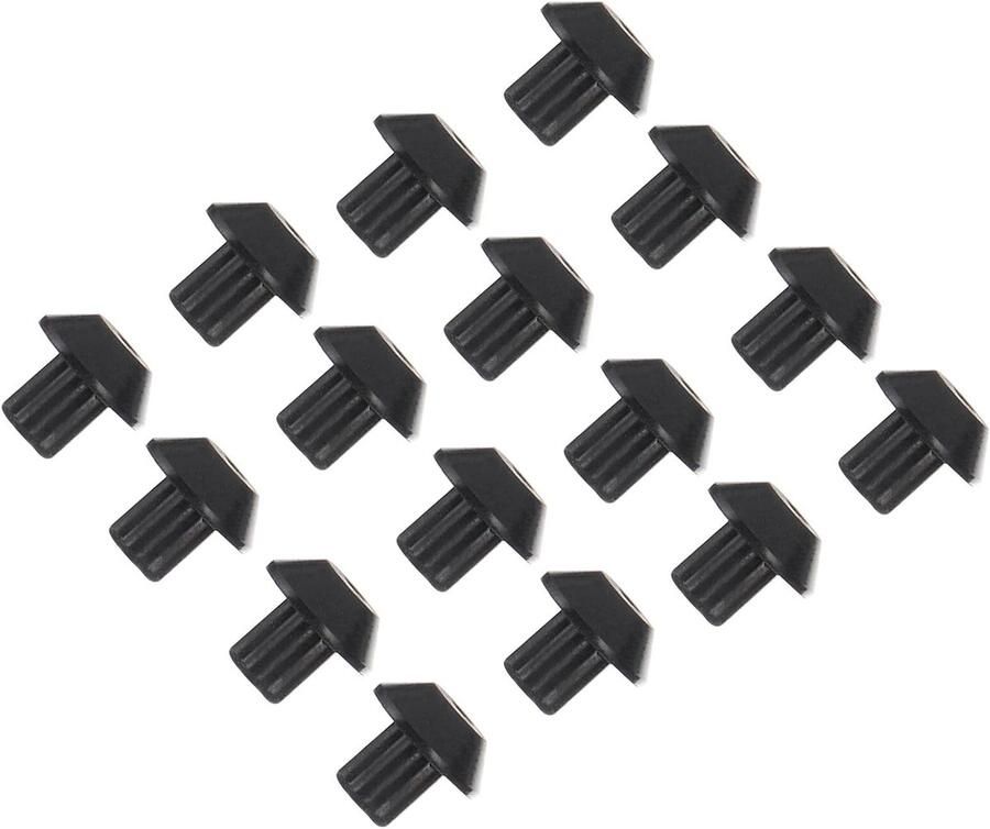 Rubberen Voetjes Frame Pads Gasfornuis Stabiliseren Hittebestendig Antislip 1x1x0.9cm Zwart